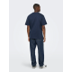 ONLY & SONS t-shirt i Blue Nights til herre | Relaxed fit
