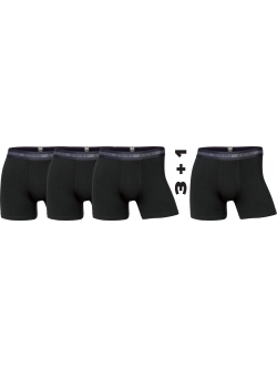 JBS 4-pak 3+1 bambus boxershorts i sort til herre