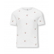 KIDS ONLY T-shirt i hvid med kirsebær til piger