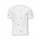 KIDS ONLY T-shirt i hvid med hjerte til piger