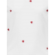 KIDS ONLY T-shirt i hvid med hjerte til piger
