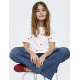 KIDS ONLY T-shirt i hvid med hjerte til piger