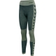 Hummel Clea Seamless Mid Waist Tights i Darkest Spruce Basil Melange til kvinder