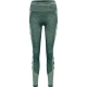 Hummel Clea Seamless Mid Waist Tights i Darkest Spruce Basil Melange til kvinder