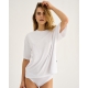 JBS of Denmark oversized bambus t-shirt i hvid