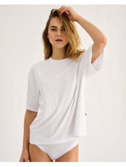 JBS of Denmark oversized bambus t-shirt i hvid