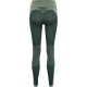 Hummel Clea Seamless Mid Waist Tights i Darkest Spruce Basil Melange til kvinder