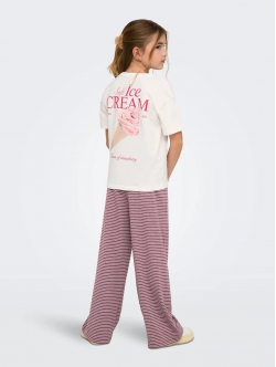 KIDS ONLY KOGHELEN t-shirt i hvid Icecream til piger