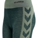 Hummel Clea Seamless Mid Waist Tights i Darkest Spruce Basil Melange til kvinder