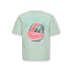 KIDS ONLY KOGHELEN t-shirt i Aqua Foam Watermelon til piger