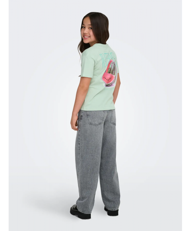 KIDS ONLY KOGHELEN t-shirt i Aqua Foam Watermelon til piger
