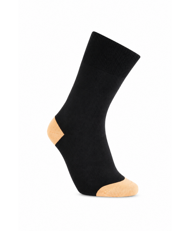 iZ Sock bambusstrømper i lys orange hæl og tå - OUTLET