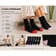 iZ Sock 6pak bambusstrømper med forskellige farvet hæl og tå til unisex