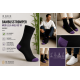 iZ Sock - bambusstrømper i lilla hæl og tå. Unisex