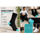 iZ Sock bambusstrømper sort med turkis hæl og tå unisex – str. 35–37 og 41–50