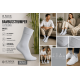 iZ Sock - 5 pak bambusstrømper i lysegrå. Unisex