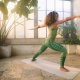 Hummel Clea Seamless Mid Waist Tights i Darkest Spruce Basil Melange til kvinder