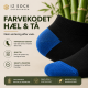 IZ Sock Copenhagen 6pak bambus ankelstrømpe med forskellige farvet hæl og tå