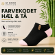 IZ Sock Copenhagen 6pak bambus ankelstrømpe med forskellige farvet hæl og tå