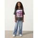 Name it "K-pop Demon Hunters" T-shirt i sort til piger