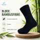 Bambus Strømper,  Comfort Diabetic Sokker i Sort. Unisex