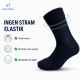Bambus Strømper,  Comfort Diabetic Sokker i Sort. Unisex