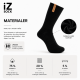 iZ Sock bomuldsstrømper i sort ( NY KOLLEKTION )