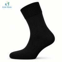 Kilde® Comfort & Diabetes, bomulds ankel strømper i sort. Unisex