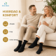 Kilde® Comfort & Diabetes, bomulds ankel strømper i sort. Unisex
