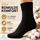 Kilde® Comfort & Diabetes, bomulds ankel strømper i sort. Unisex
