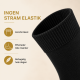 Kilde® Comfort & Diabetes, bomulds ankel strømper i sort. Unisex