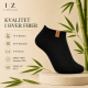 Iz sock Copenhagen unisex luxury in-shoe bambus ankelstrømper i sort