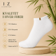 iZ Sock Copenhagen hvide bambus-ankelstrømper unisex – 35-37, 38-40, 41-43, 44-46 og 47-49