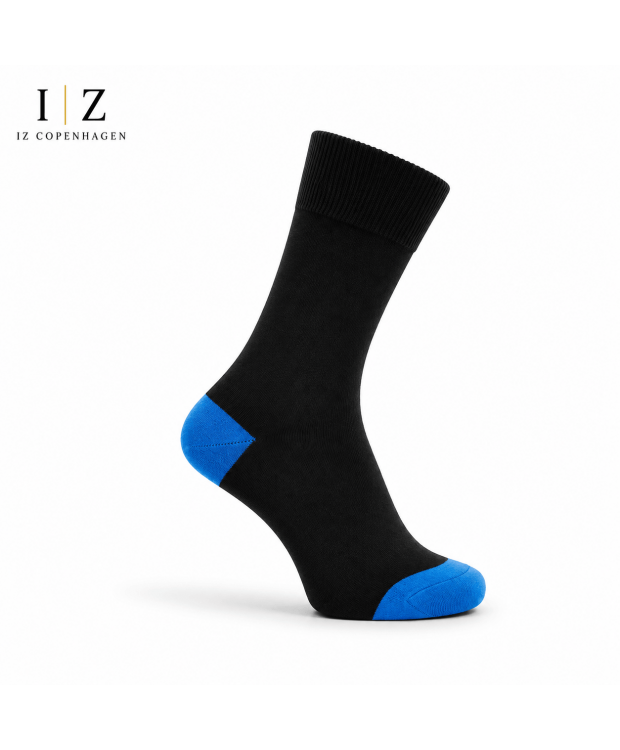 iZ Sock bambusstrømper sort/blå, unisex