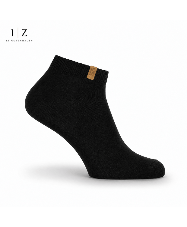 iZ Sock Copenhagen Luxury Bambus Ankelstrømper i Sort – Bløde, Åndbare & OEKO-TEX® Certificerede
