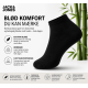Jack & Jones 5pak bambus ankelstrømper i sort til herre