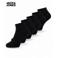Jack & Jones 5pak bambus ankelstrømper i sort til herre