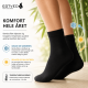 Egtved Bambus Herrestrømper uden elastik. Klassisk sort