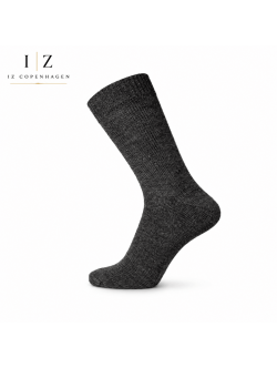 iZ Sock Copenhagen strømper i Mørkegrå – Ultra Soft Merinould til unisex, størrelser 38 - 40, 41 - 43, 44 - 46
