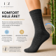 iZ Sock Copenhagen strømper i Mørkegrå – Ultra Soft Merinould til unisex, størrelser 38 - 40, 41 - 43, 44 - 46