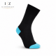 iZ Sock - bambusstrømper i turkis hæl og tå. Unisex