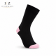 iZ Sock bambusstrømper i lyserød hæl og tå til unisex