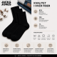 Jack & Jones 3-pak sorte ribstrømper til herre, onesize