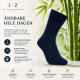 iZ Sock Copenhagen marineblå bambusstrømper unisex – 35–37, 41–43 og 47–49