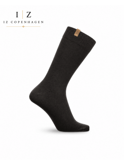 iZ Sock Terry bomuldsstrømper i sort til kvinder og mænd – str. 35–43 og 47–50