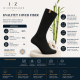 iZ Sock - Bomuldsstrømpe i sort . Unisex