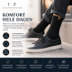 iZ Sock - Bomuldsstrømpe i sort . Unisex