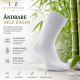 iZ Sock - 5 pak bambusstrømper i lysegrå. Unisex