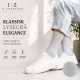 iZ Sock - 5 pak bambusstrømper i lysegrå. Unisex