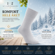 iZ Sock - 5 pak bambusstrømper i lysegrå. Unisex